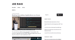 Desktop Screenshot of joeraio.com